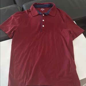 Men's JCrew Burgundy Polo Shirt